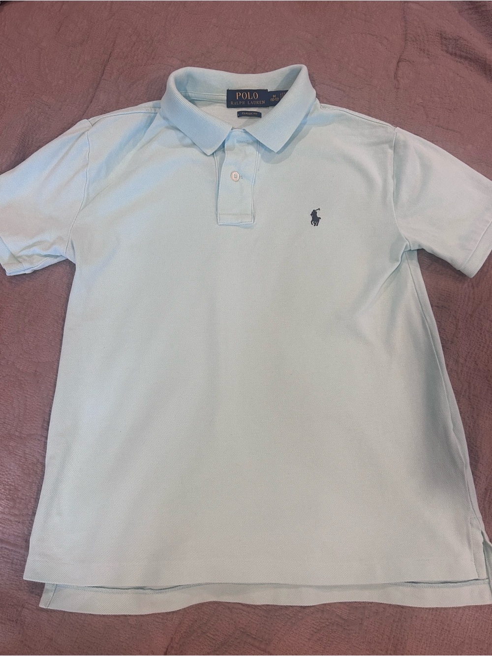 Polo by Ralph Lauren Boys Pale Blue Short Sleeve Polo